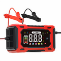 Chargeur de Batterie Voiture Intelligent 12V 6A Rparation par Impulsions, cran LCD, Scurit Maximale