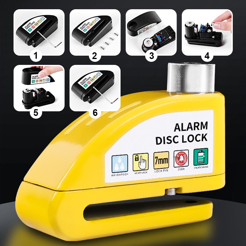 Antivol disque avec alarme pour moto