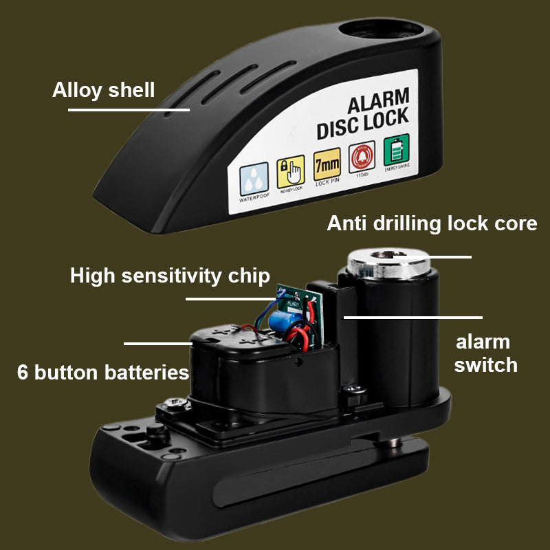 Antivol disque avec alarme pour moto