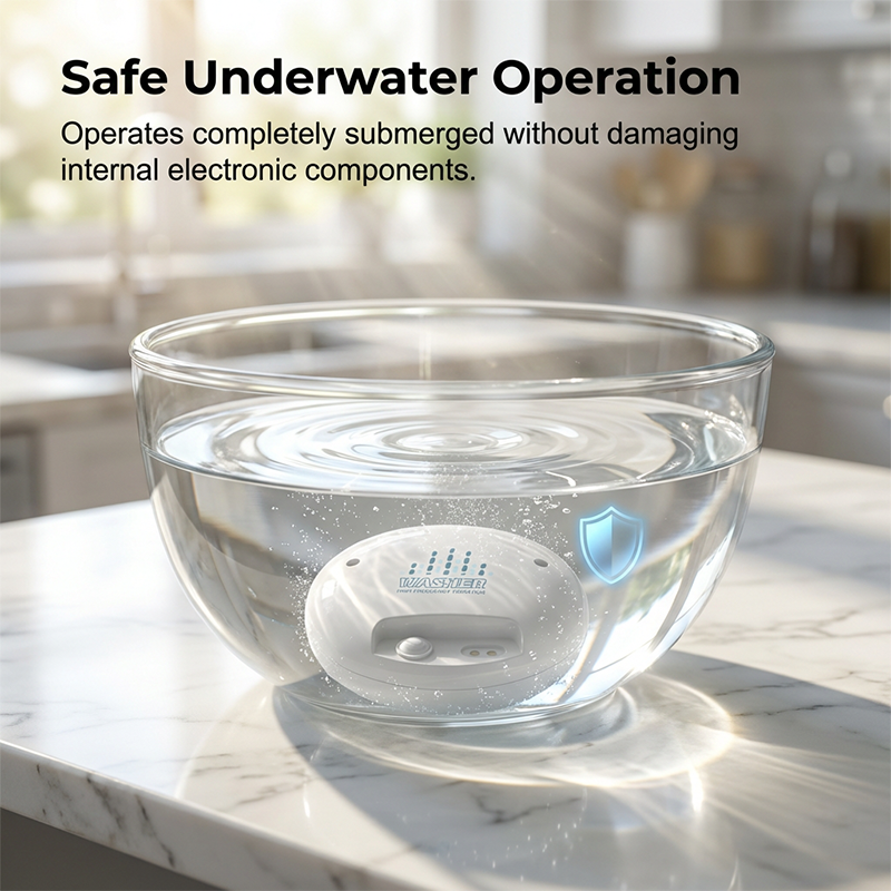 Tragbarer, wiederaufladbarer Ultraschall-Obst- und Gemüsereiniger mit USB-Anschluss, ideal für die Reinigung von Obst und Gemüse, zu Hause oder auf Reisen
