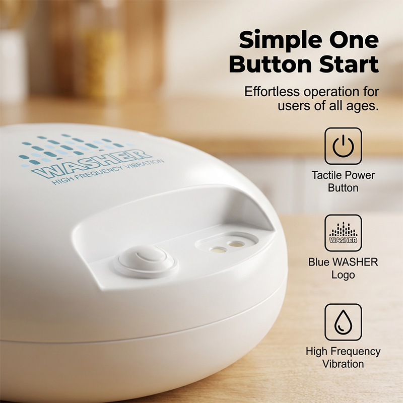 Tragbarer, wiederaufladbarer Ultraschall-Obst- und Gemüsereiniger mit USB-Anschluss, ideal für die Reinigung von Obst und Gemüse, zu Hause oder auf Reisen