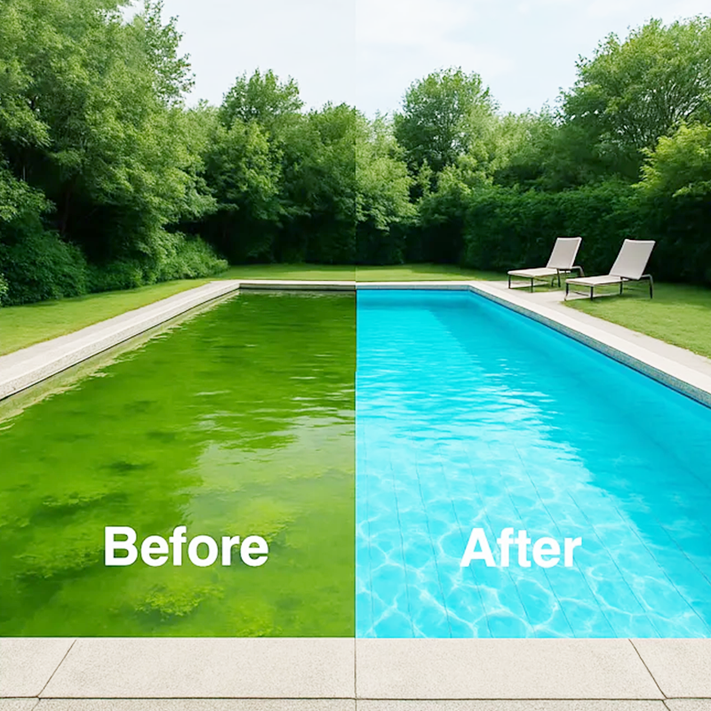 Liquide purifiant pour piscine une eau d'une clart cristalline, sans effort Finis les eaux vertes et les produits agressifs retrouvez une baignade saine et naturelle chaque instant.