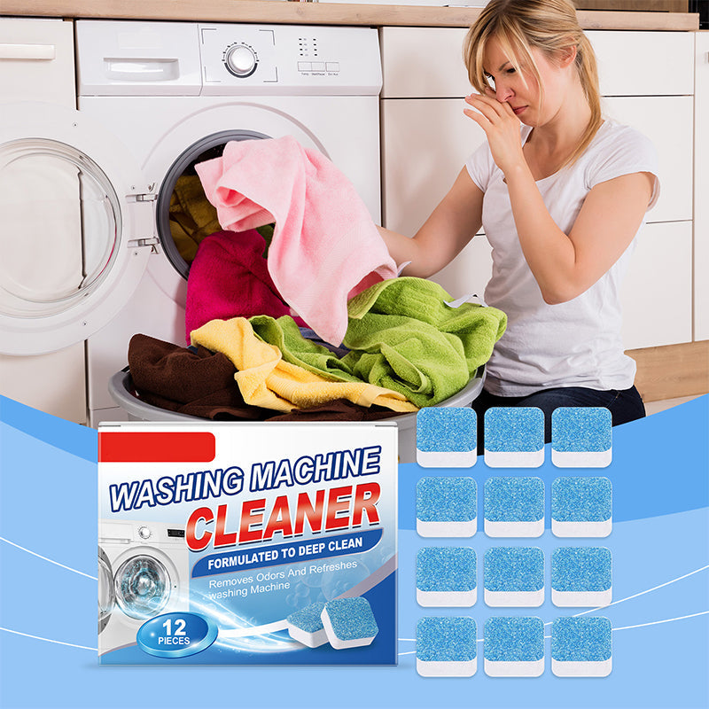 DE RDUCTION Pastilles nettoyantes puissantes pour lave-linge - Lot de 12
