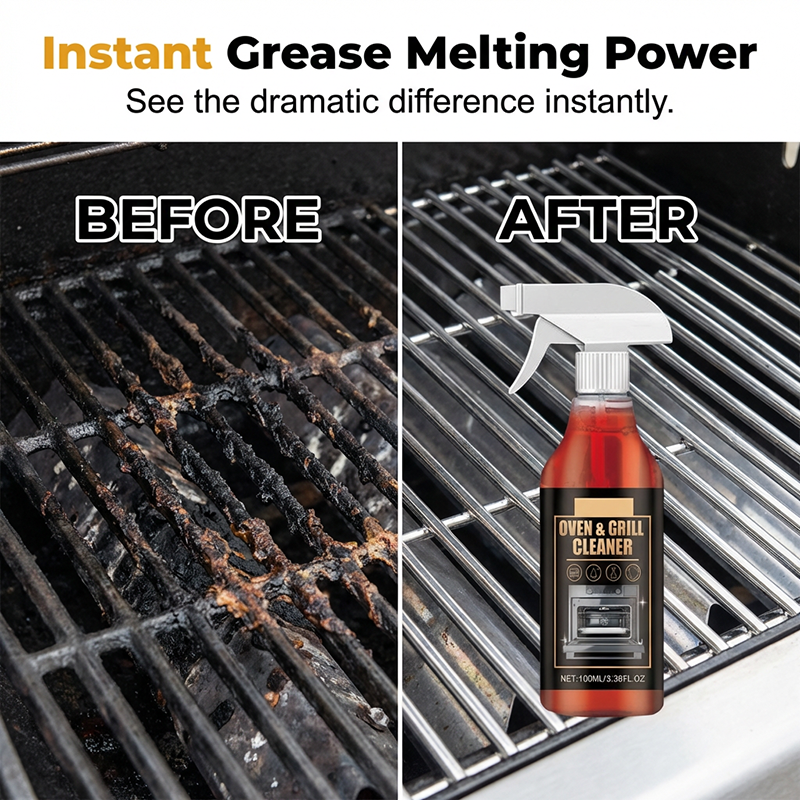 Spray dgraissant ultra-puissant action rapide pour barbecues