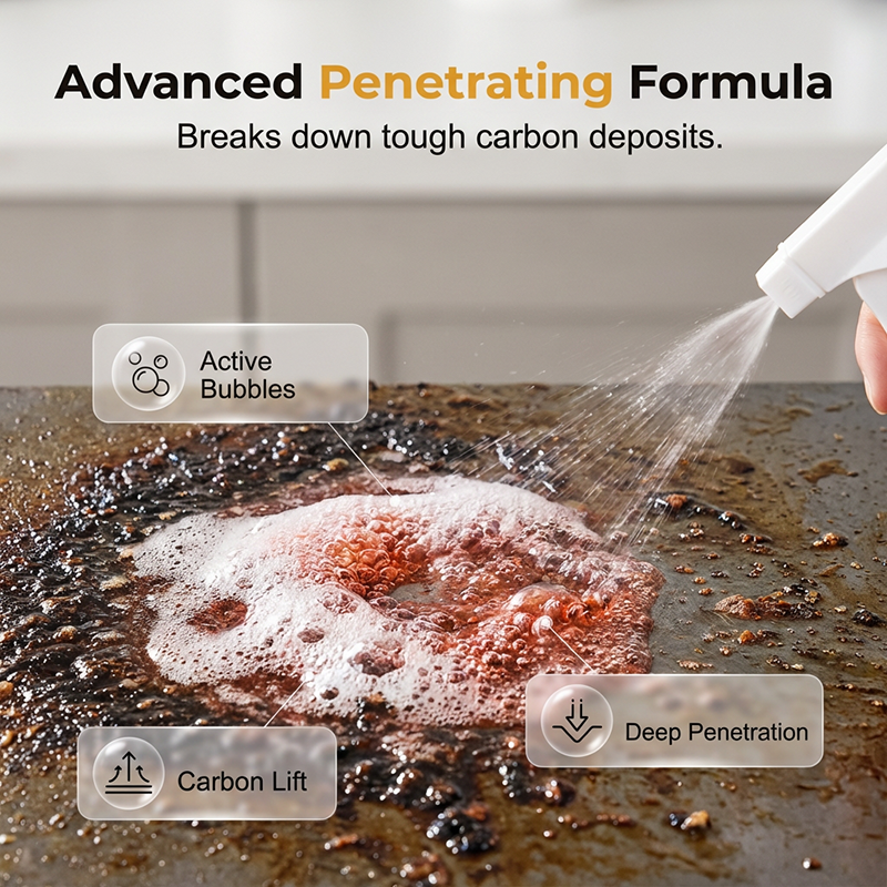 Spray dgraissant ultra-puissant action rapide pour barbecues