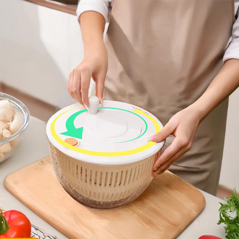 De rduction Salatschleuder und multifunktionaler Gemüseschneider 9-in-1 große Kapazität