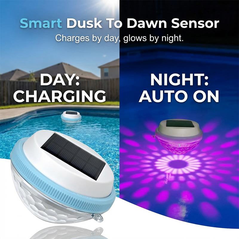 Schwimmende Solar-LED-Poolleuchte