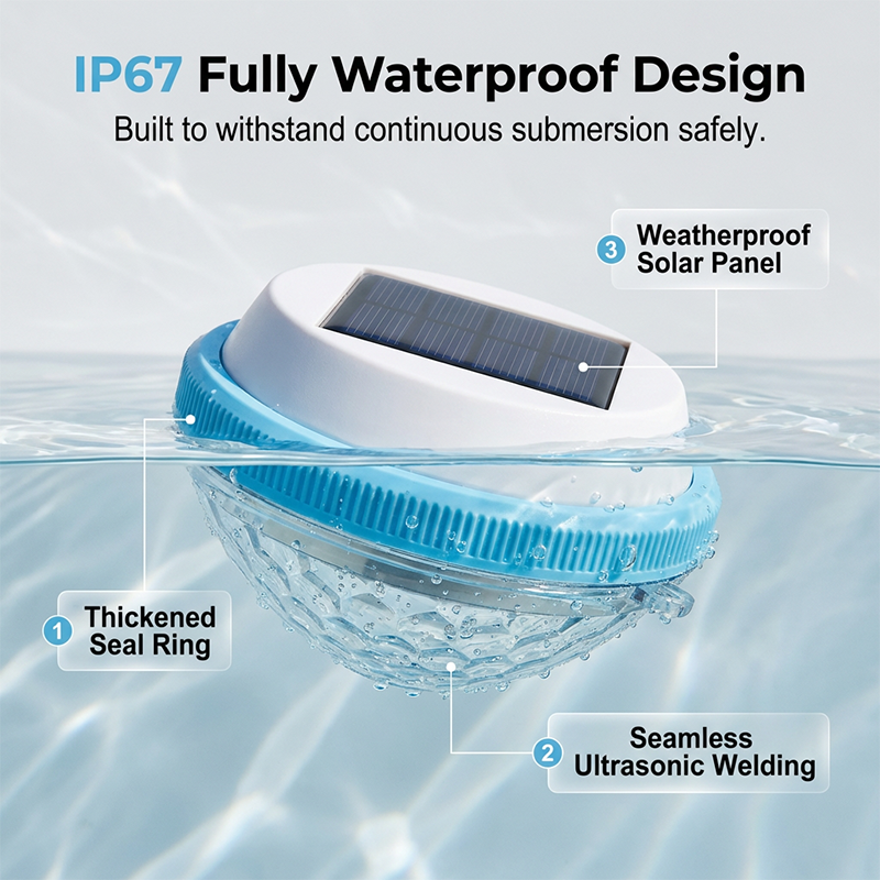 Schwimmende Solar-LED-Poolleuchte