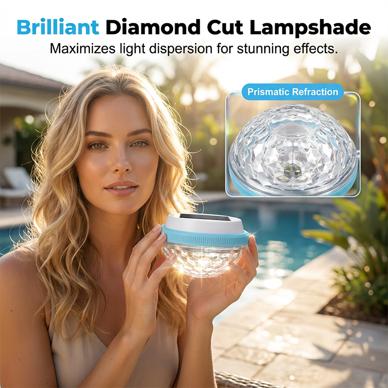 Schwimmende Solar-LED-Poolleuchte