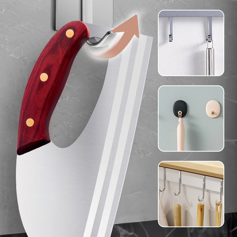 Couteau de cuisine ergonomique Con?u pour une prise en main vers l'avant, il permet de couper facilement les lgumes et la viande. Un cadeau bien pens pour les cuisiniers amateurs.