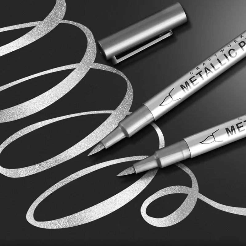 Marqueurs mtalliques impermables schage rapide