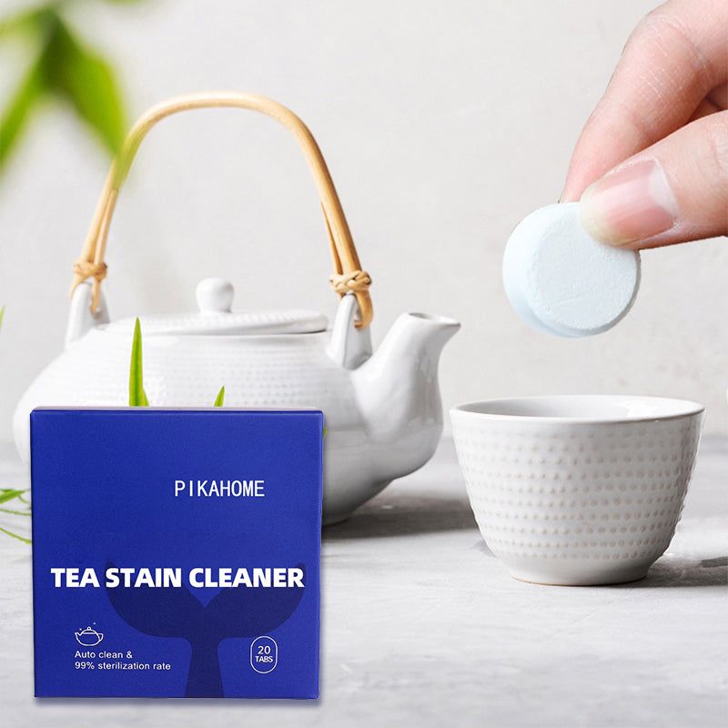 Comprims effervescents multi-usages pour liminer les taches de th