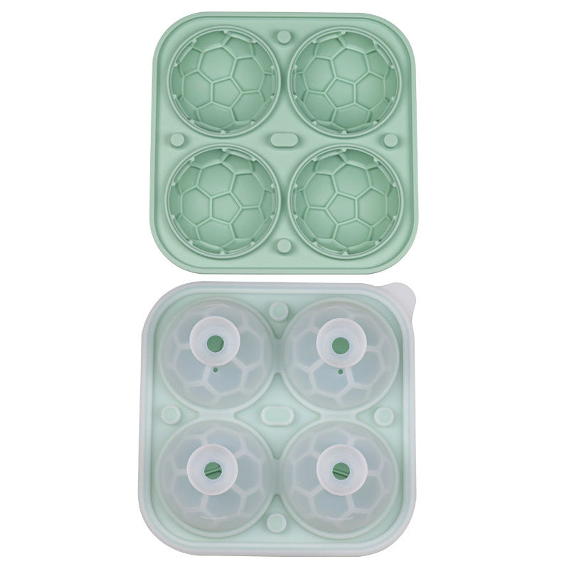 DE RDUCTION Moule Gla?ons Football Silicone Boules 5,5cm, Fusion Lente, Design Anti-Fuite, 4 Couleurs, Parfait pour Soires Match & Cocktails