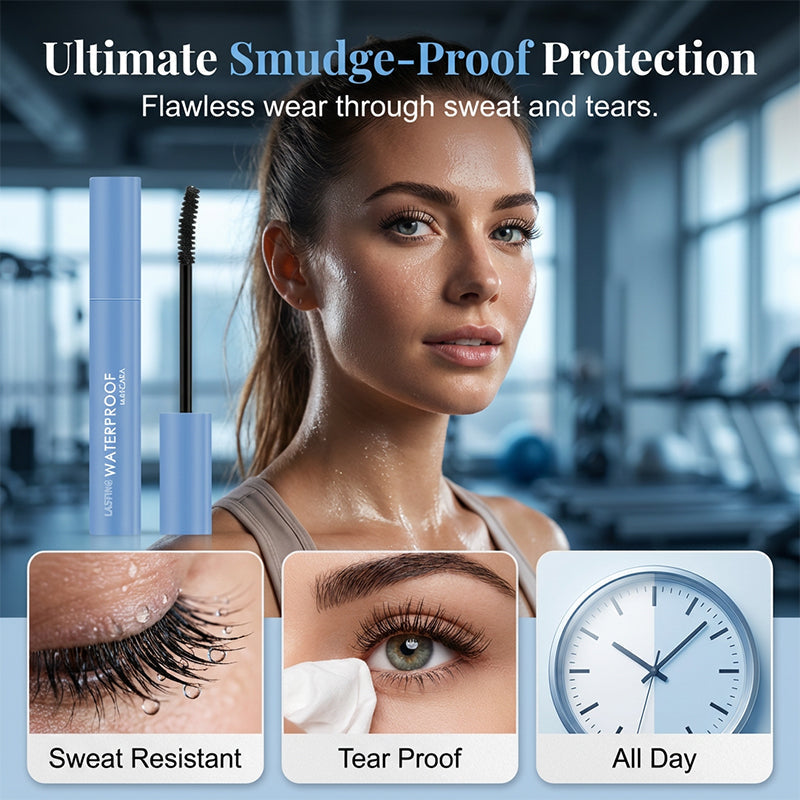 Mascara longue tenue anti-bavure