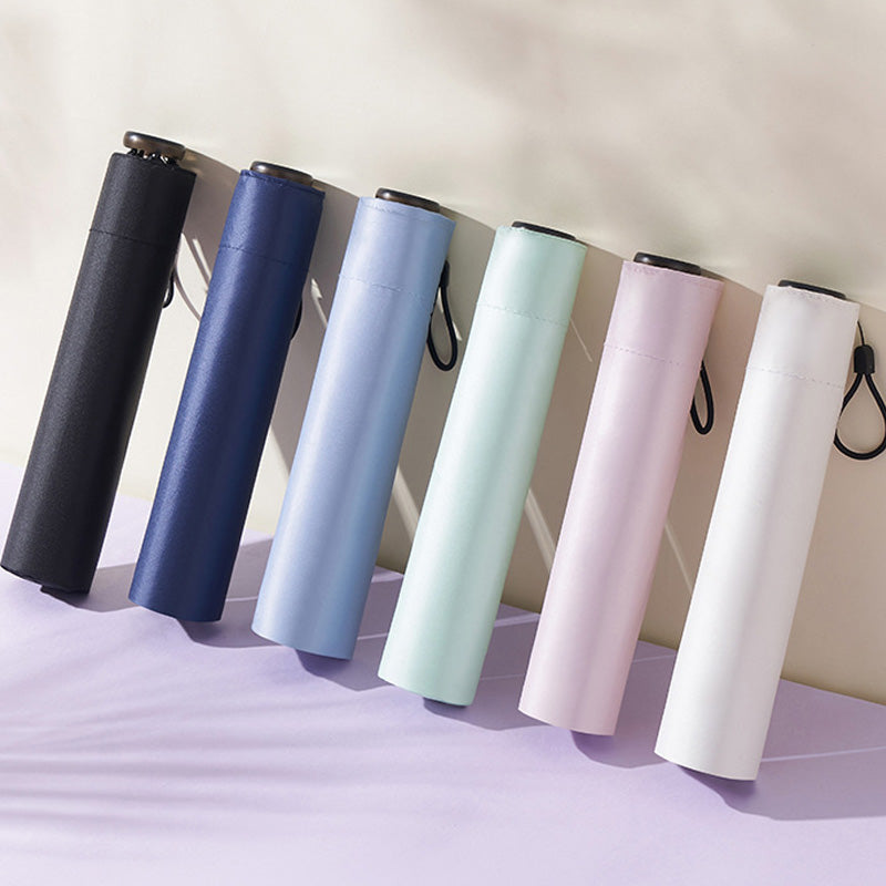 An ultra-light (103g), portable, all-season protective umbrella—UV-resistant, durable, and suitable for both sun and rain—your pocket-sized personal "bodyguard."