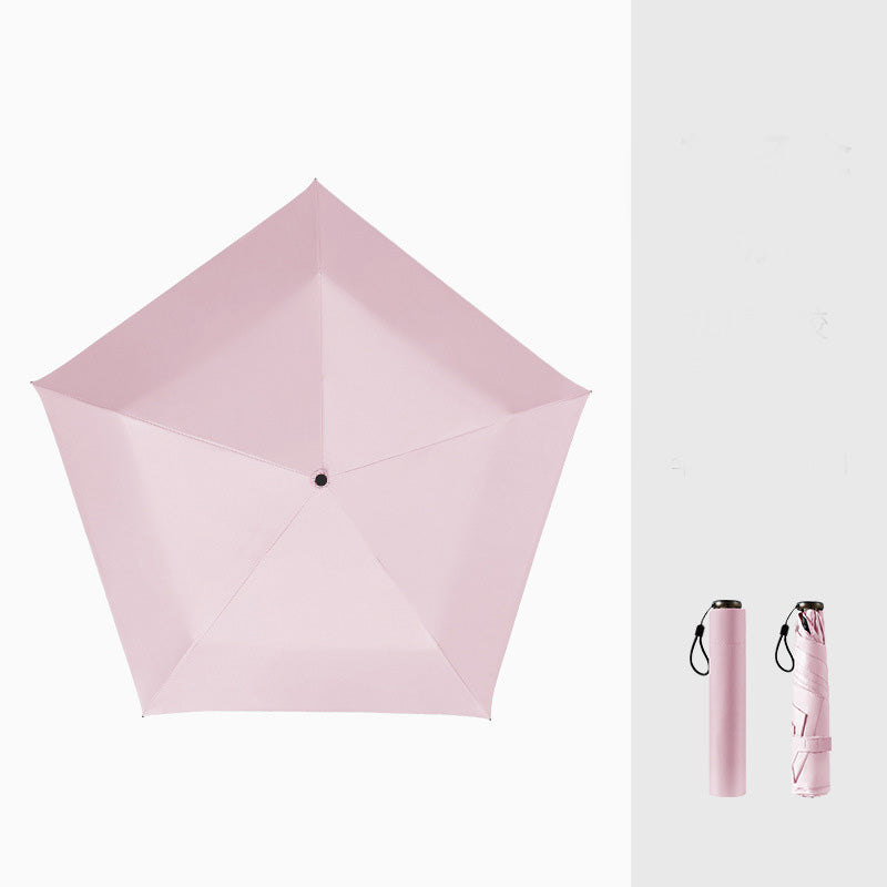 An ultra-light (103g), portable, all-season protective umbrella—UV-resistant, durable, and suitable for both sun and rain—your pocket-sized personal "bodyguard."