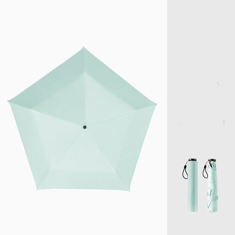 An ultra-light (103g), portable, all-season protective umbrella—UV-resistant, durable, and suitable for both sun and rain—your pocket-sized personal "bodyguard."