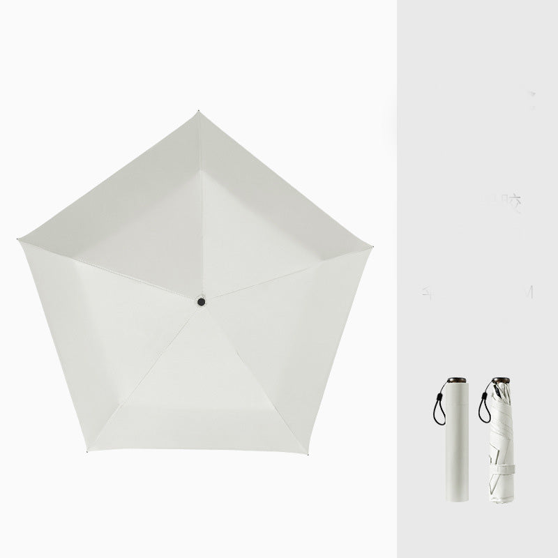 An ultra-light (103g), portable, all-season protective umbrella—UV-resistant, durable, and suitable for both sun and rain—your pocket-sized personal "bodyguard."