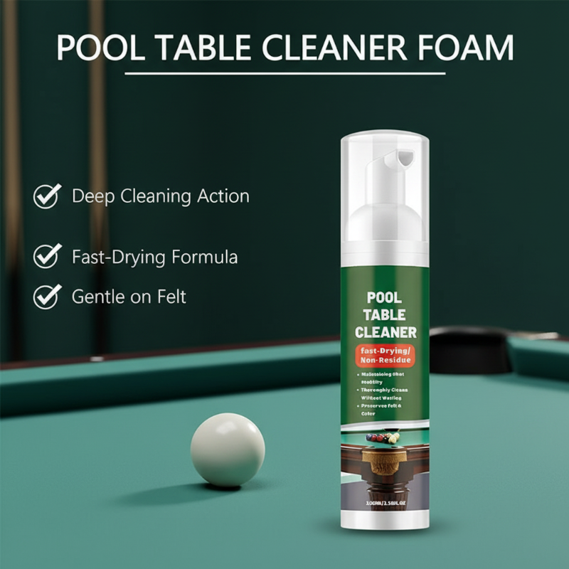 Mousse nettoyante schage rapide pour tapis de billard