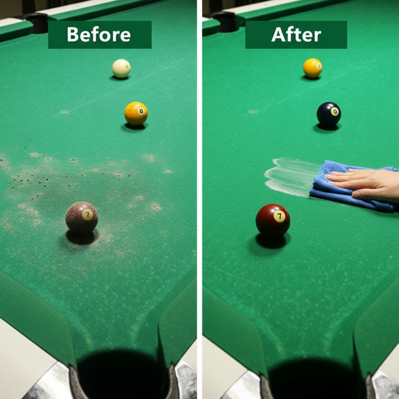 Mousse nettoyante schage rapide pour tapis de billard