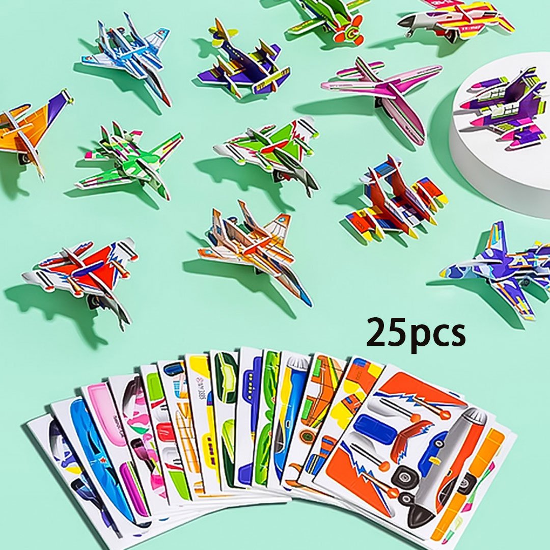 DE RDUCTION PUZZLE 3D DUCATIF - Coffret de 50 pices Dinosaures aux couleurs vives, dveloppe la crativit et la pense spatiale ds 4 ans