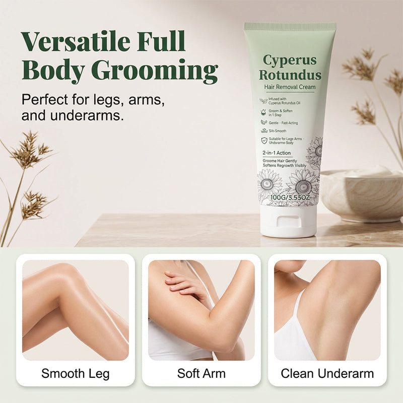 Crme dpilatoire pour une peau lisse comme de la soie