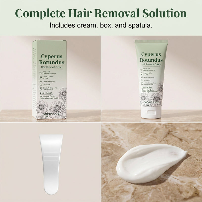 Crme dpilatoire pour une peau lisse comme de la soie