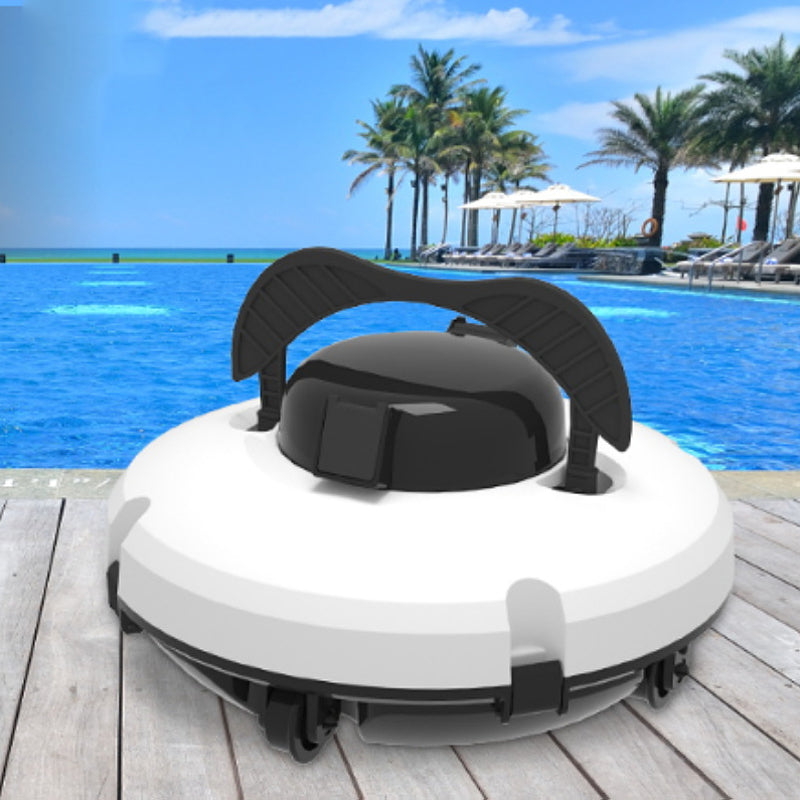 Robot de Piscine Sans Fil 28W Aspiration Haute Puissance, Navigation Intelligente, Dmarrage 1 Bouton, Panier Filtrant Amovible