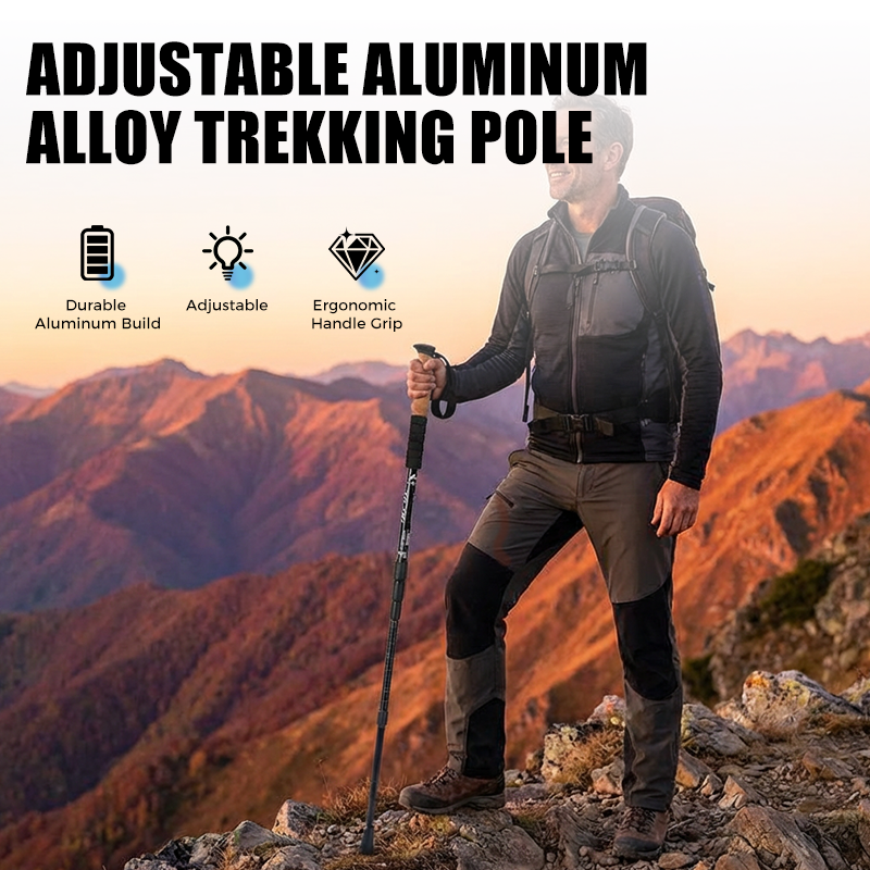 Verstellbarer Wanderstock aus Aluminiumlegierung