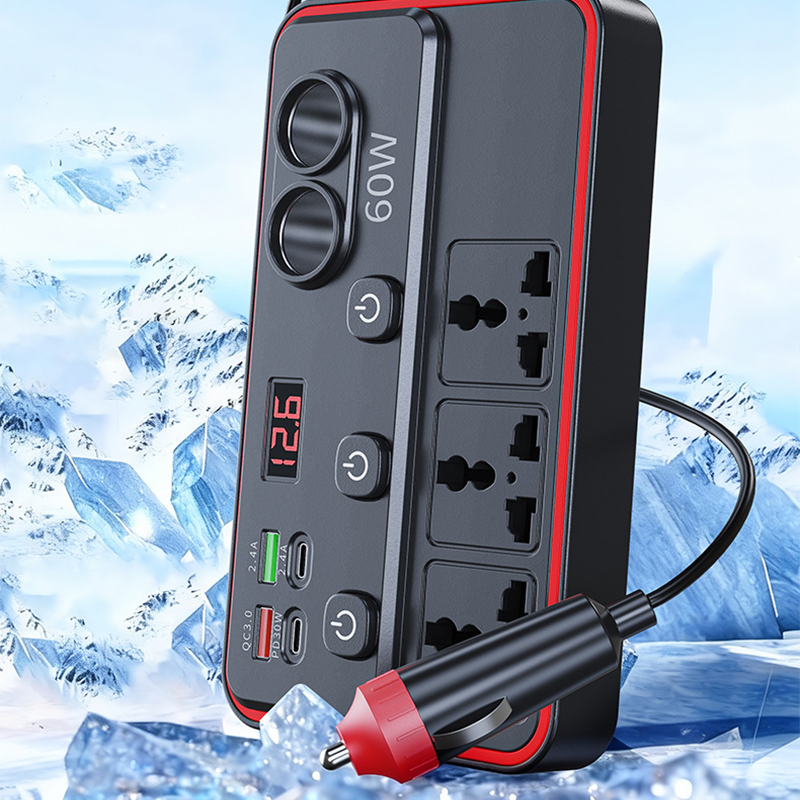 Chargeur Voiture Multifonction | Prises Secteur + Ports USB Charge Rapide