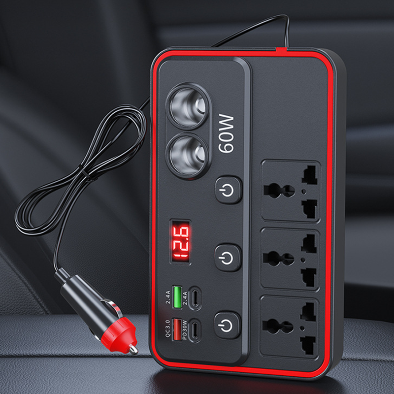 Chargeur Voiture Multifonction | Prises Secteur + Ports USB Charge Rapide