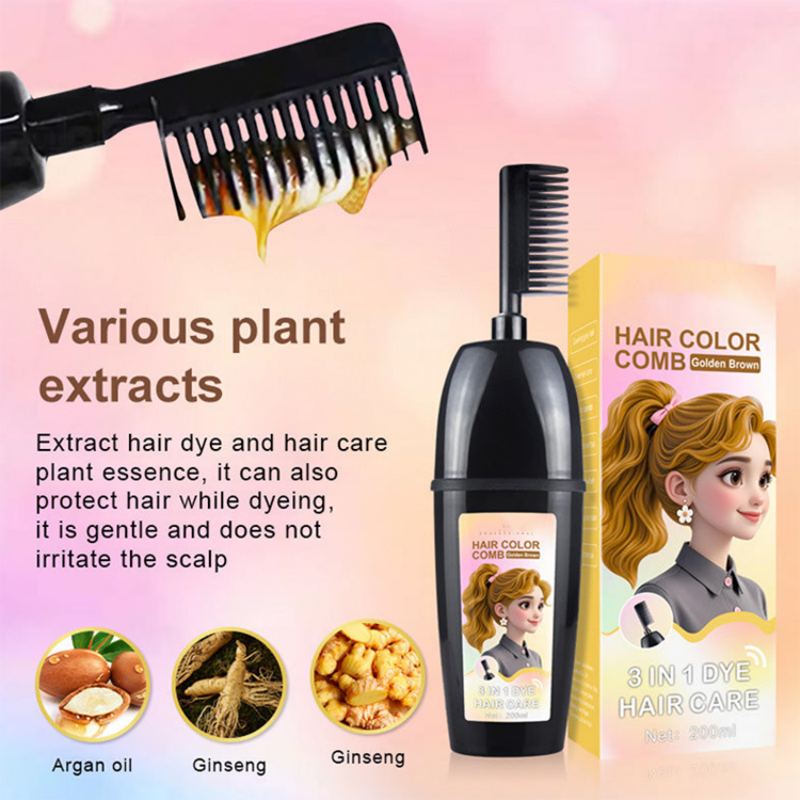 Peigne 3-en-1 pour coloration