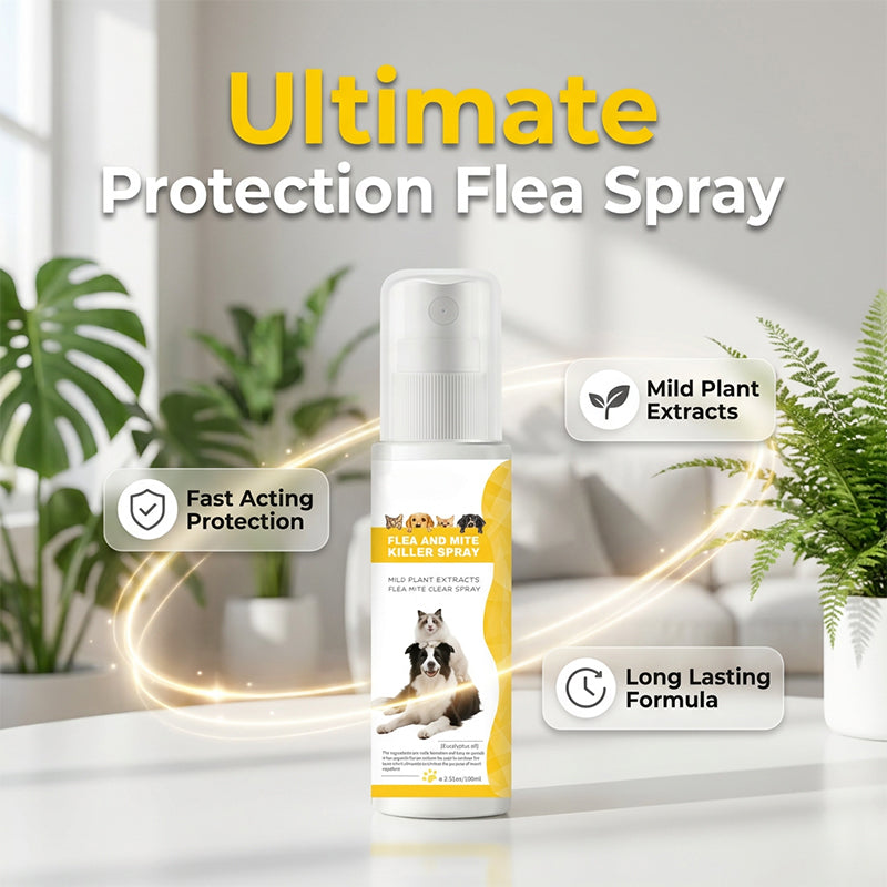 De rduction le Spray antiparasitaire doux pour animaux de compagnie