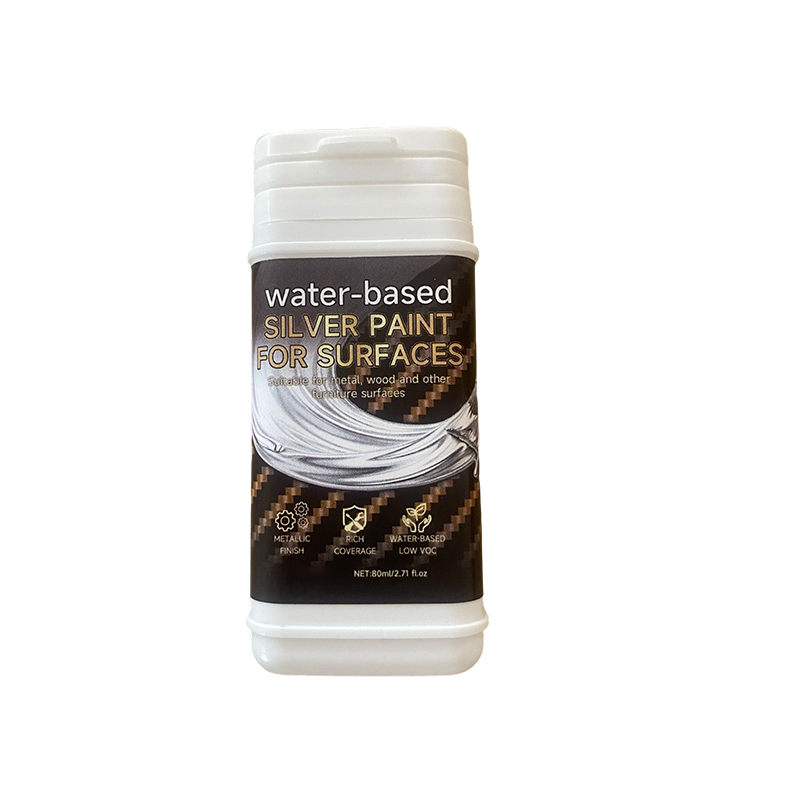 Peinture argente base d'eau pour mtal et bois