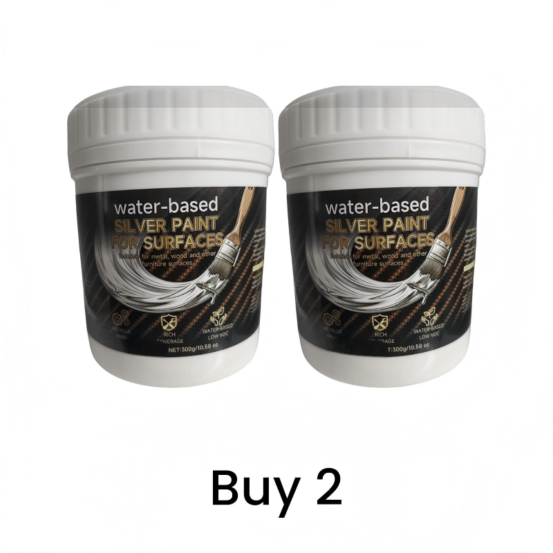 Peinture argente base d'eau pour mtal et bois