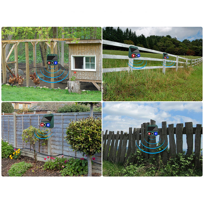 Plus de 50 000 units vendues 50 % de rduction Rpulsif anti-nuisibles solaire Ultrasons + lumire clignotante. Rsistant aux intempries, protection 24 h/24 et 7 j/7. loigne les nuisibles naturellement.