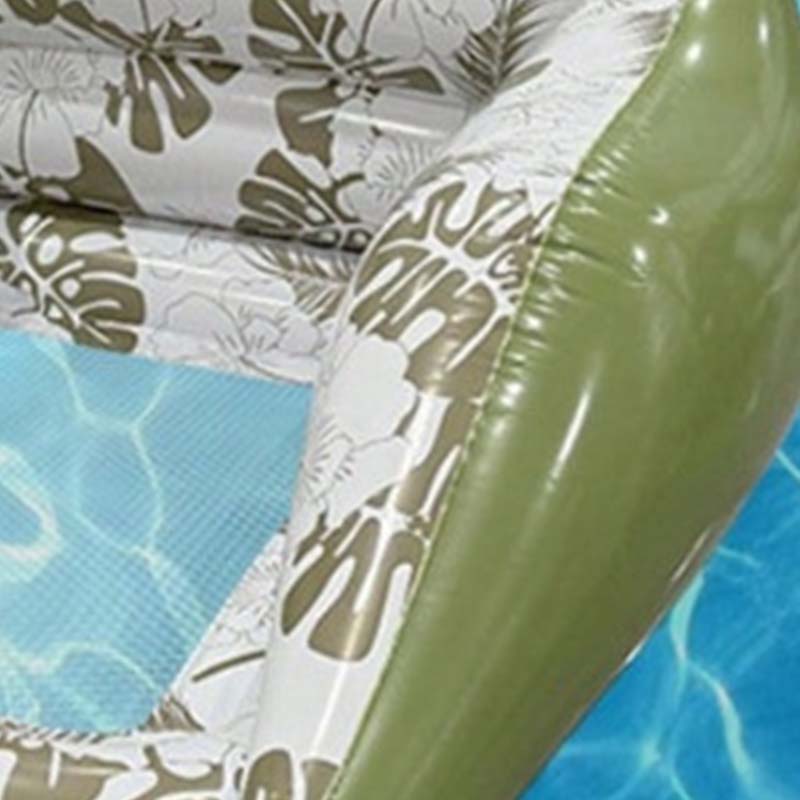 Schwimmender Pool-Sitz U-förmiges ergonomisches Stuhldesign, Netzsitz, aufblasbar, 2 Farben, langlebig und tragbar