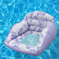Schwimmender Pool-Sitz U-förmiges ergonomisches Stuhldesign, Netzsitz, aufblasbar, 2 Farben, langlebig und tragbar