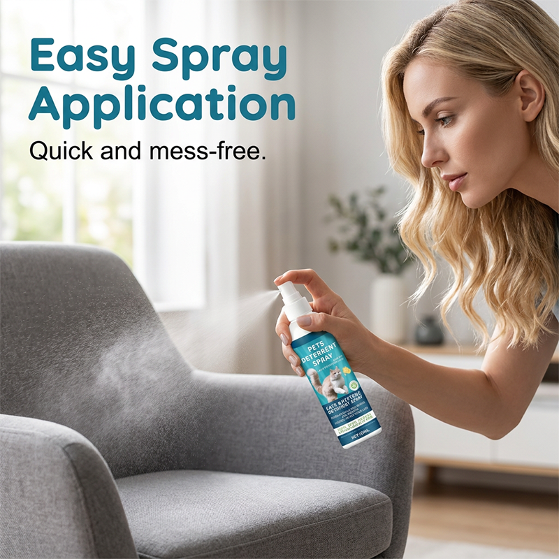 Spray rpulsif base de plantes pour chats et chatons