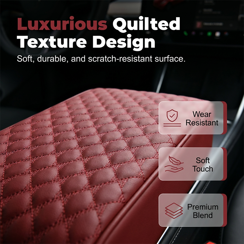 Coussin d'accoudoir de voiture, housse de console centrale 5 en 1 avec 2 sacs de rangement, porte-gobelet, emplacement pour bo?te mouchoirs, emplacement pour tlphone pour berlines, accessoires de voiture, organisateurs intrieurs