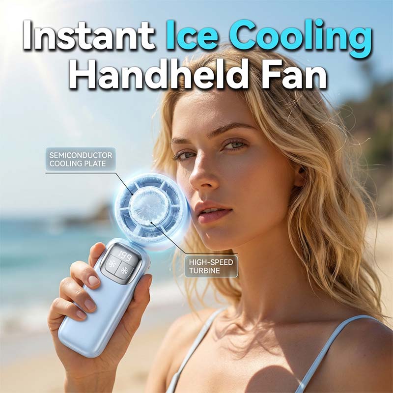 D't -57 % (tait 69.99 maintenant 29.99 Ventilateur portable pliable avec cran LED