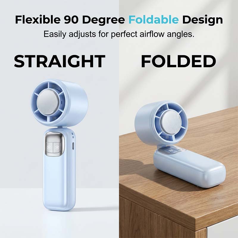 D't -57 % (tait 69.99 maintenant 29.99 Ventilateur portable pliable avec cran LED