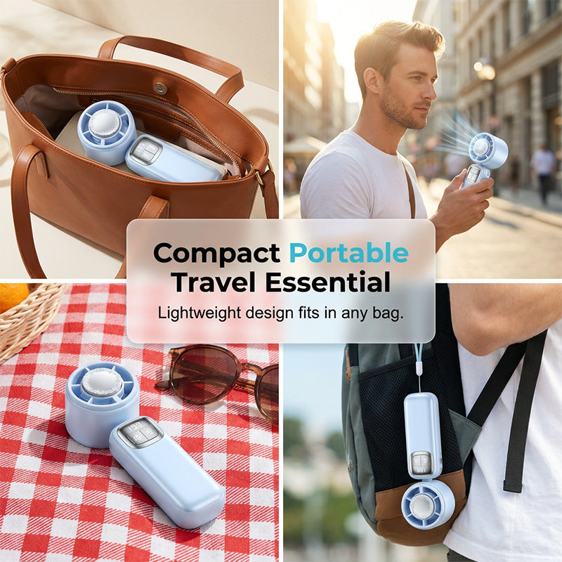 D't -57 % (tait 69.99 maintenant 29.99 Ventilateur portable pliable avec cran LED