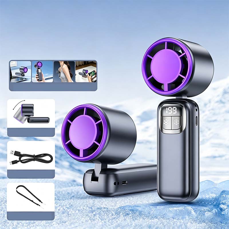 D't -57 % (tait 69.99 maintenant 29.99 Ventilateur portable pliable avec cran LED