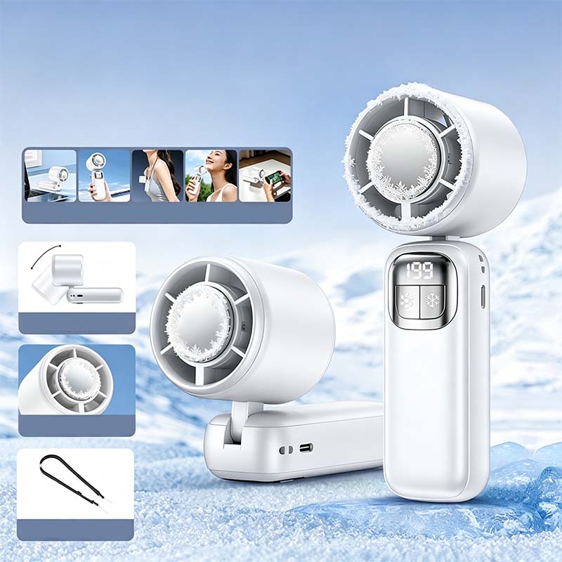 D't -57 % (tait 69.99 maintenant 29.99 Ventilateur portable pliable avec cran LED