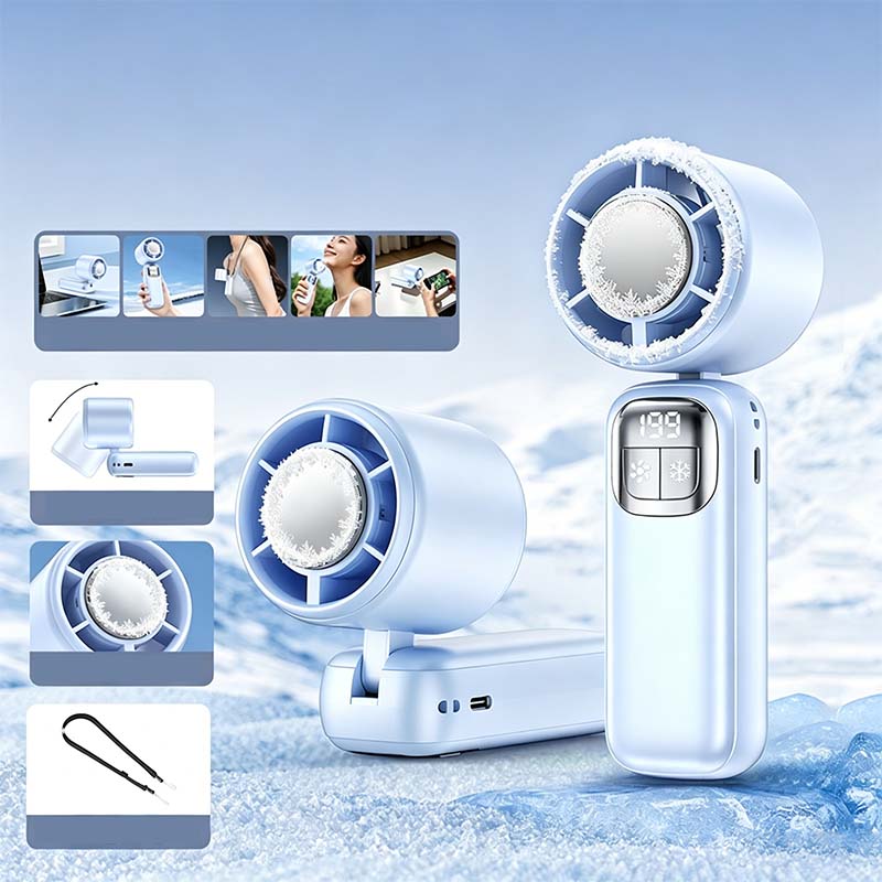 D't -57 % (tait 69.99 maintenant 29.99 Ventilateur portable pliable avec cran LED