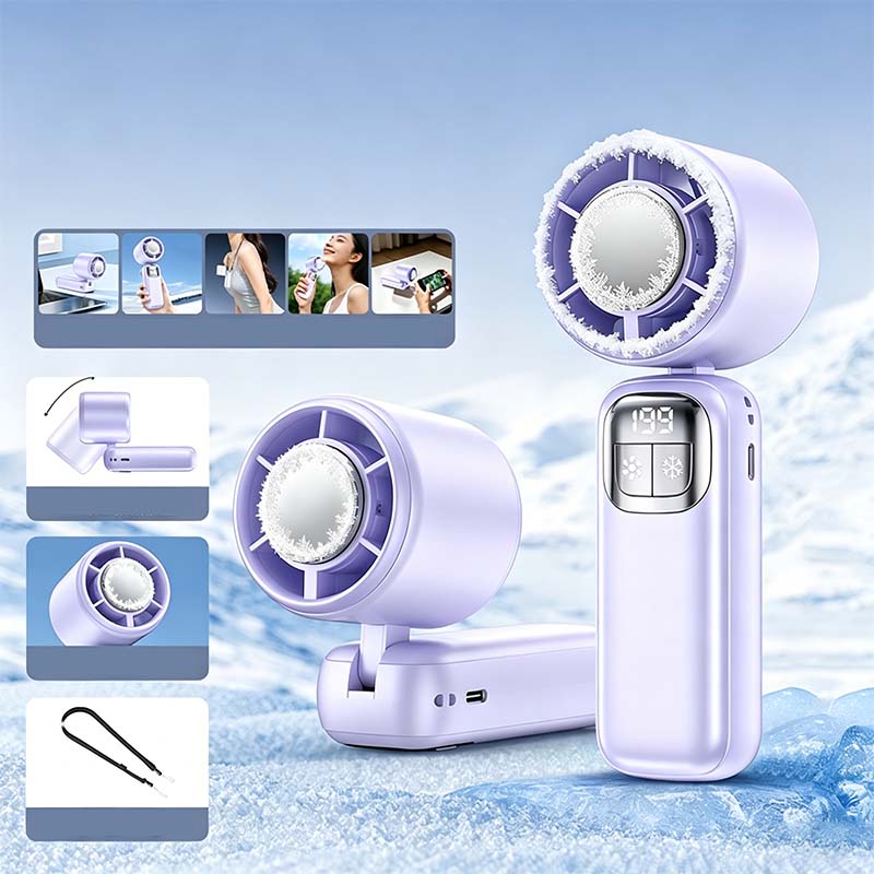 D't -57 % (tait 69.99 maintenant 29.99 Ventilateur portable pliable avec cran LED