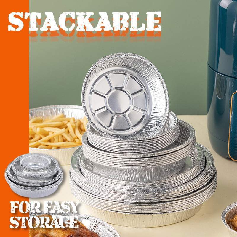 Barquettes Rondes en Papier d'Aluminium Rsistantes l'Huile