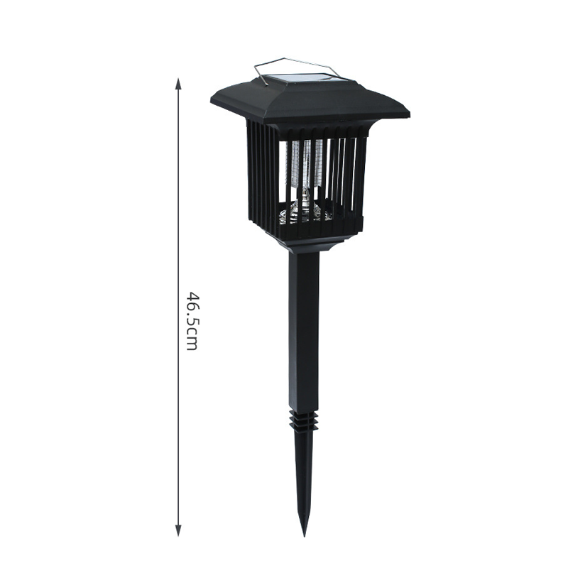 Appareil Anti-Moustiques Solaire Extrieur Double clairage (Violet/Blanc), Autonomie, 4 Options, Parfait pour Jardin, Terrasse & Camping