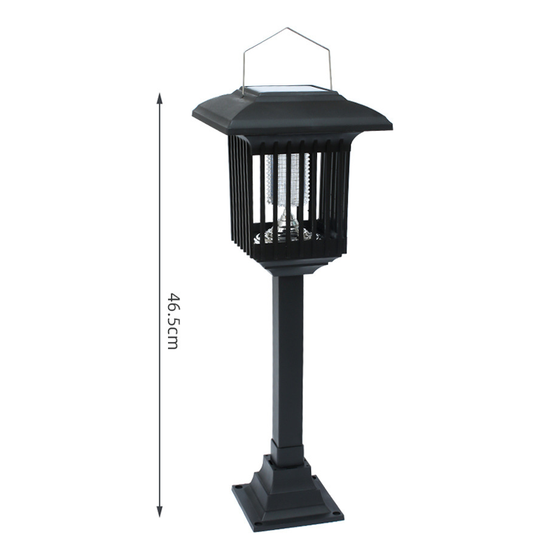 Appareil Anti-Moustiques Solaire Extrieur Double clairage (Violet/Blanc), Autonomie, 4 Options, Parfait pour Jardin, Terrasse & Camping